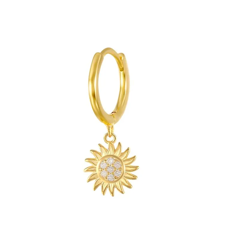 Pendientes Girasol - (Plata de Ley 925) - Mimiló