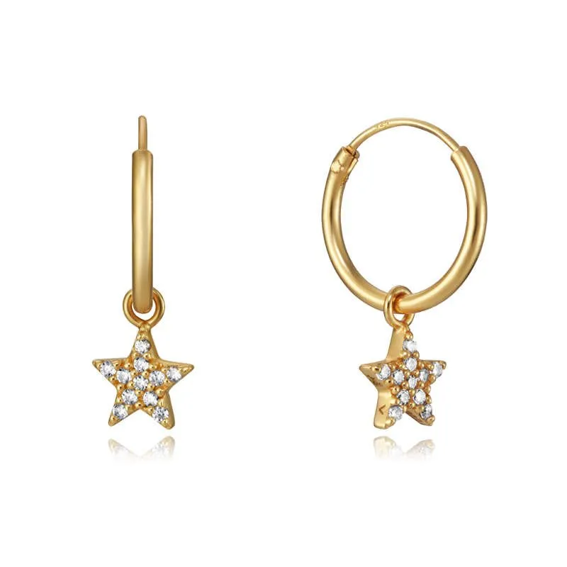 Pendientes Estrellita Oro - (Acero Quirúrgico Waterproof) - Mimiló
