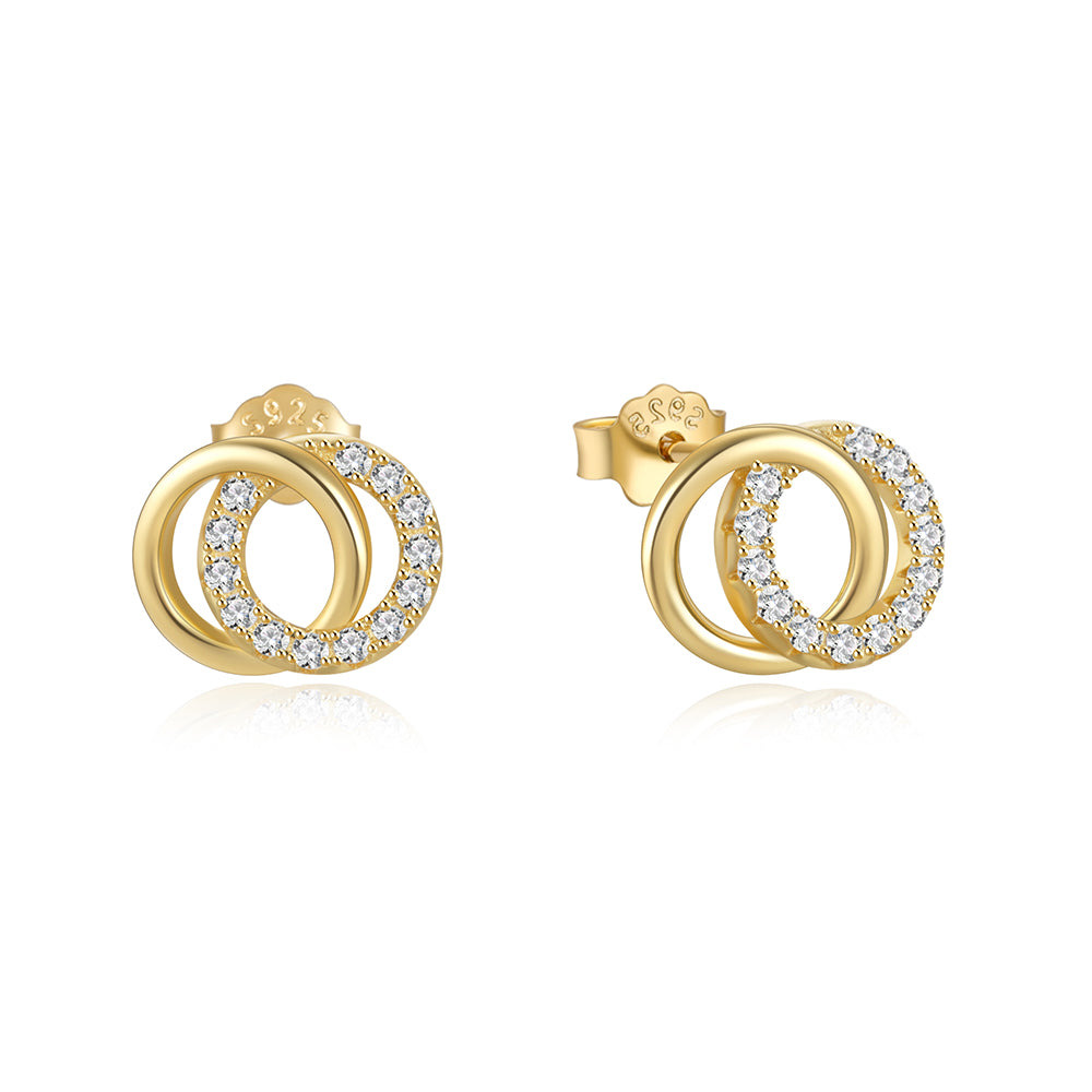 Pendientes Olimpia Oro - (Plata de Ley 925)