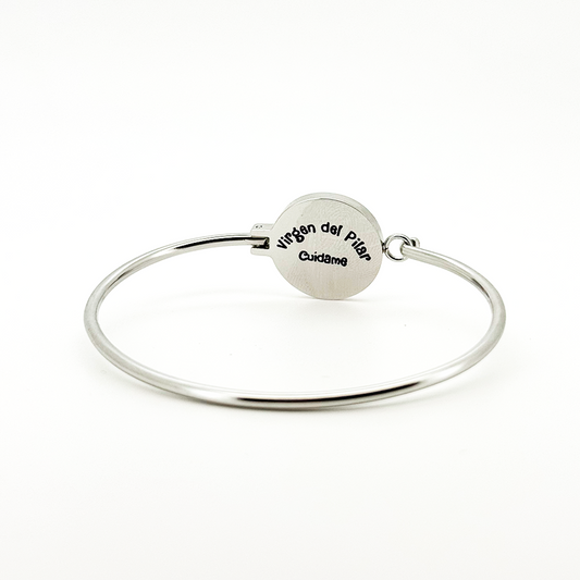Pulsera Virgen Del Pilar "Cuídame" - (Acero Quirúrgico Waterproof)