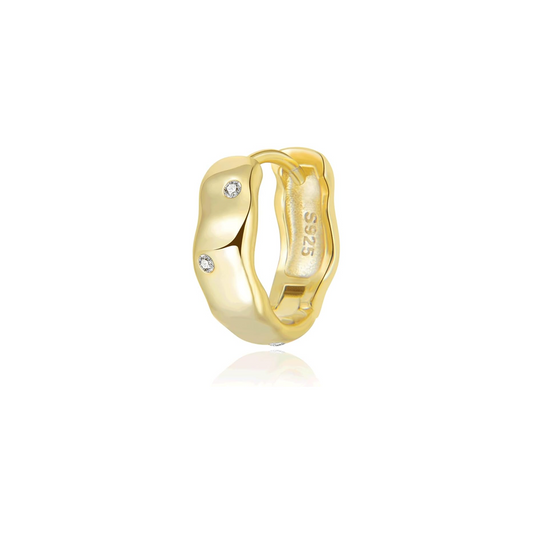 Aros Leticia Oro - (Plata de Ley 925)