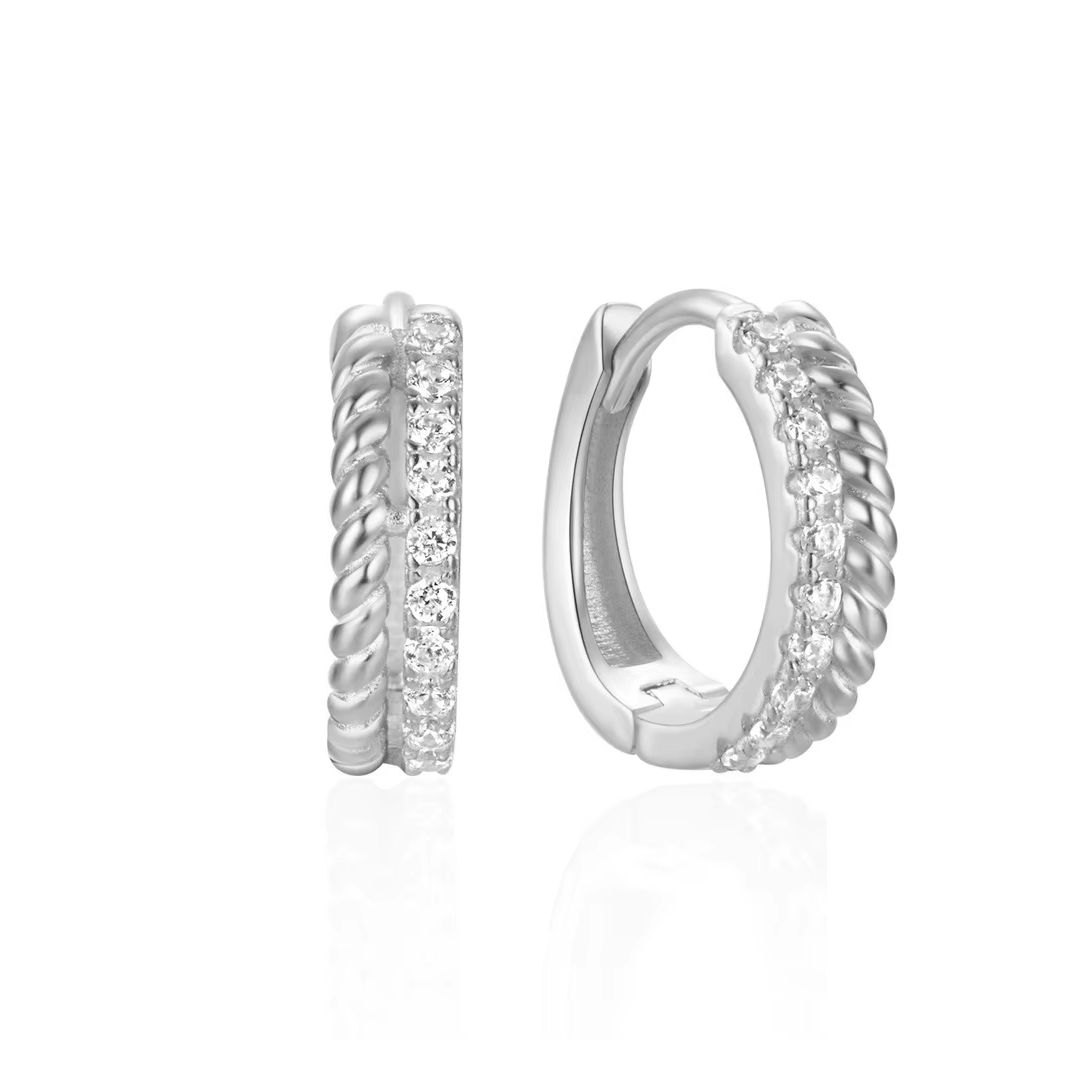 Aros Belinda - (Plata de Ley 925)