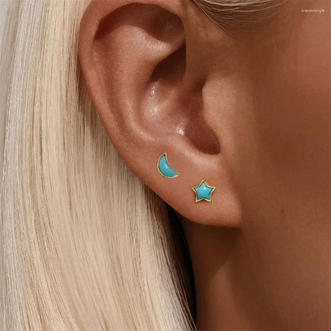 Pendientes Night Blue - (Plata de Ley 925)