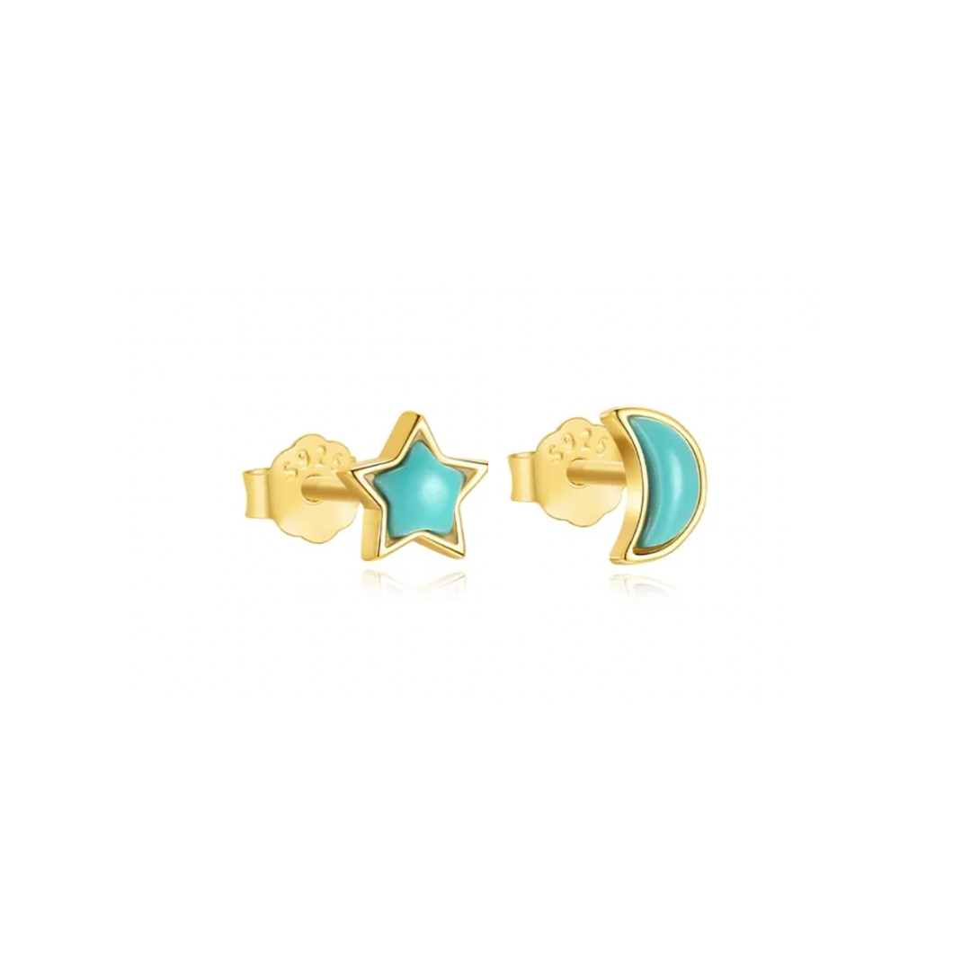 Pendientes Night Blue - (Plata de Ley 925)