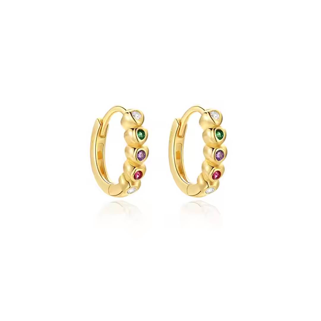 Pendientes Mariana Colores - (Plata de Ley 925)