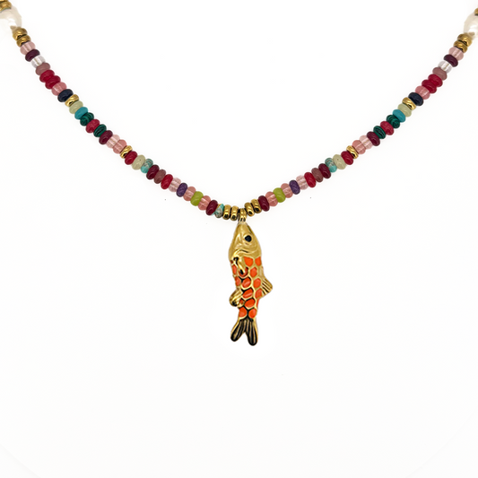 Collar Pez Individual, Colores Surtidos - (Acero Quirúrgico Waterproof)