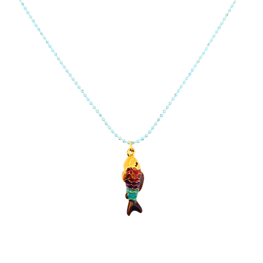Collar Pez Solitario - (Acero Quirúrgico Waterproof)