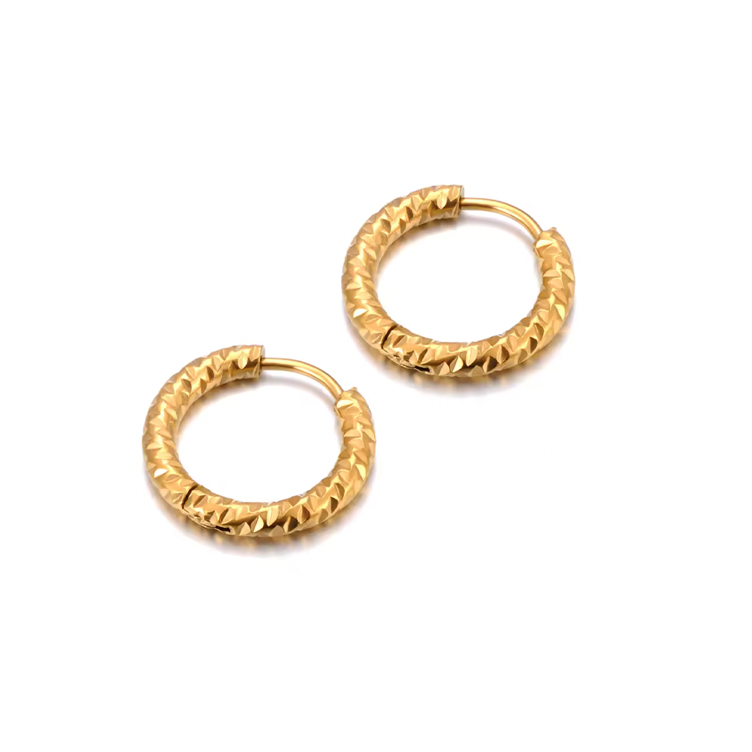 Aro Camila Oro - (Acero Quirúrgico Waterproof)