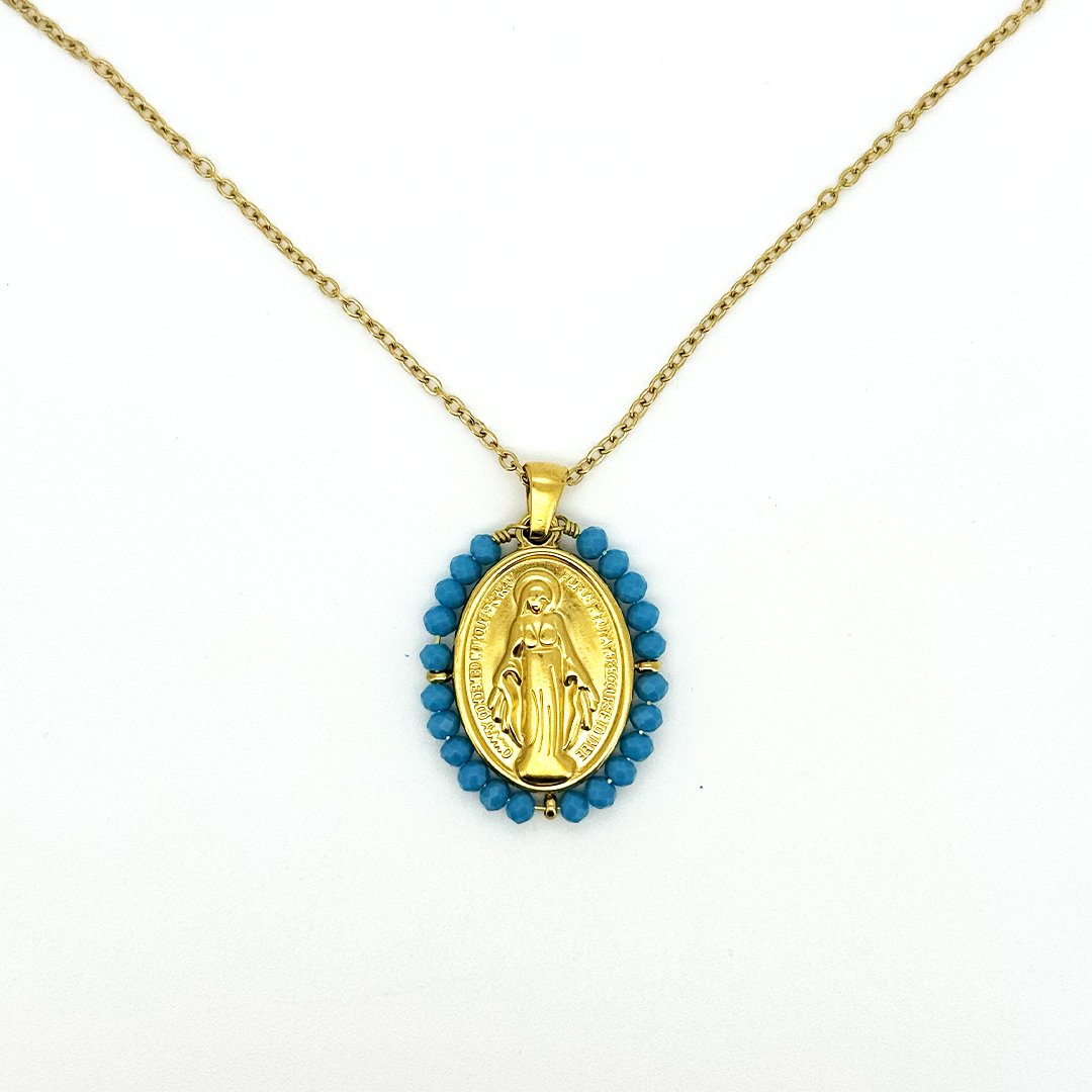 Virgen Milagrosa Grande - (Acero Quirúrgico Waterproof)