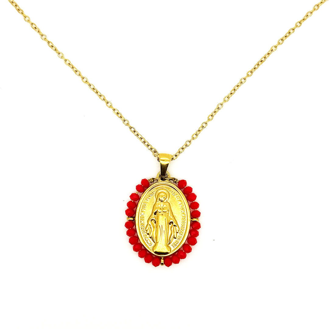 Virgen Milagrosa Grande - (Acero Quirúrgico Waterproof)