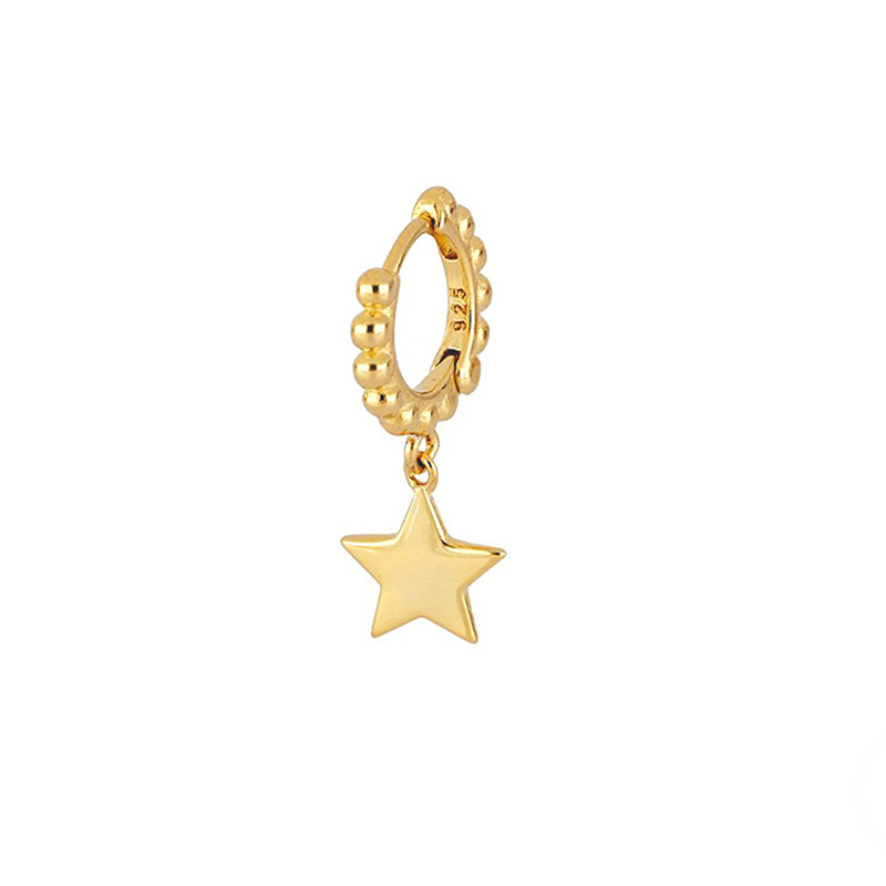 Aros Boli Star Oro - (Plata de Ley 925) - Mimiló