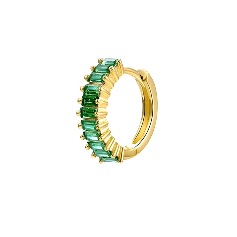 Aros Marta Verdes - (Plata de Ley 925) - Mimiló