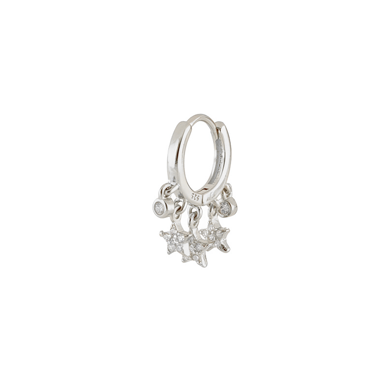 Aros multi Star Brilli Plata - (Plata de Ley 925) - Mimiló