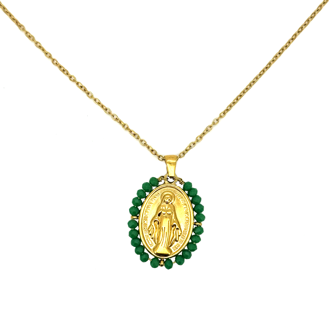 Virgen Milagrosa Grande - (Acero Quirúrgico Waterproof)