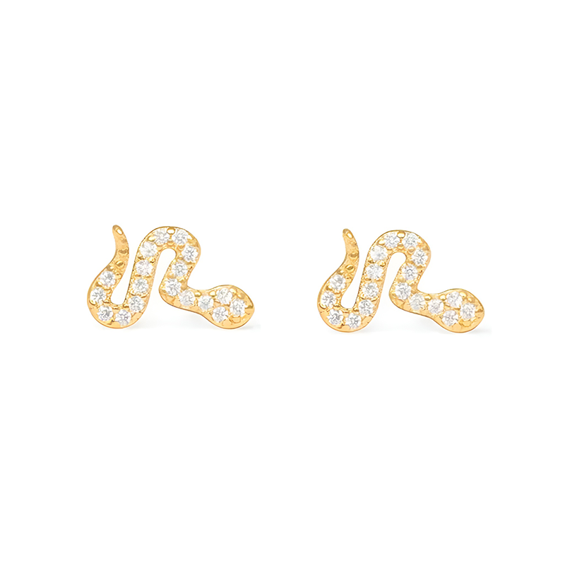 Pendientes Brilli Snake - (Plata de Ley 925) - Mimiló