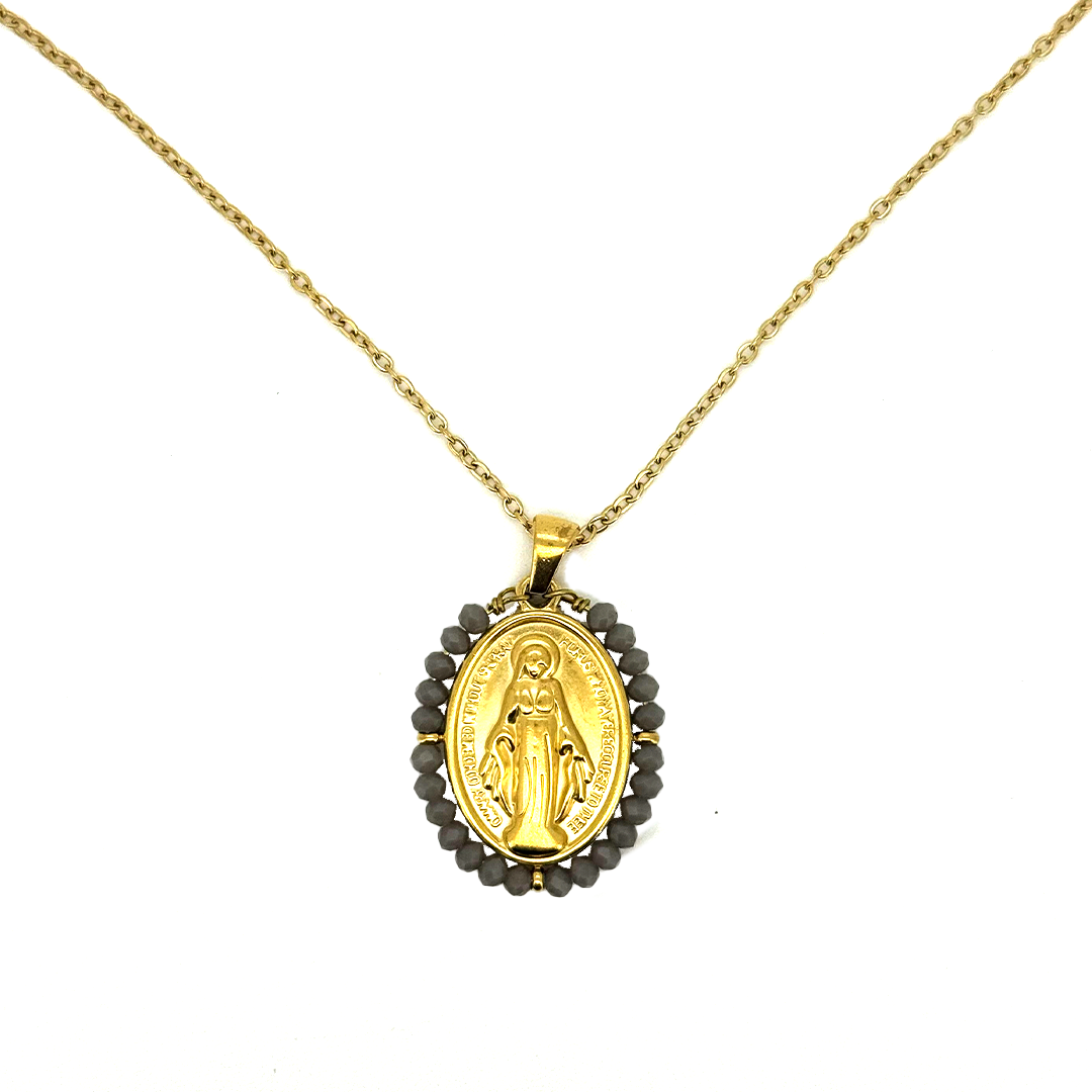 Virgen Milagrosa Grande - (Acero Quirúrgico Waterproof)