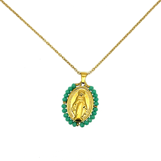 Virgen Milagrosa Grande - (Acero Quirúrgico Waterproof)