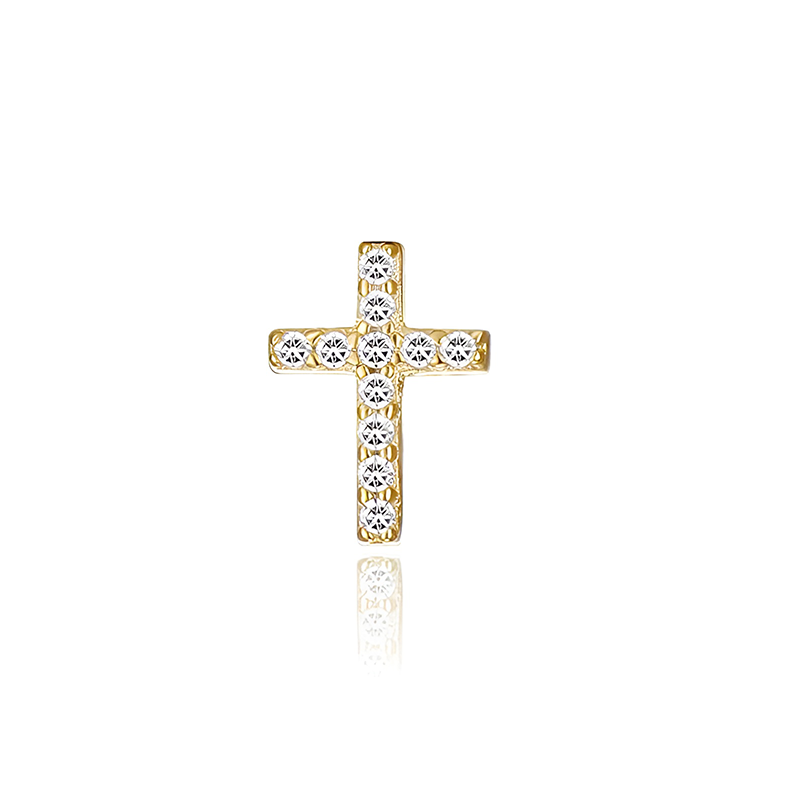 Pendientes Brilli Cruz Oro - (Plata de Ley 925) - Mimiló