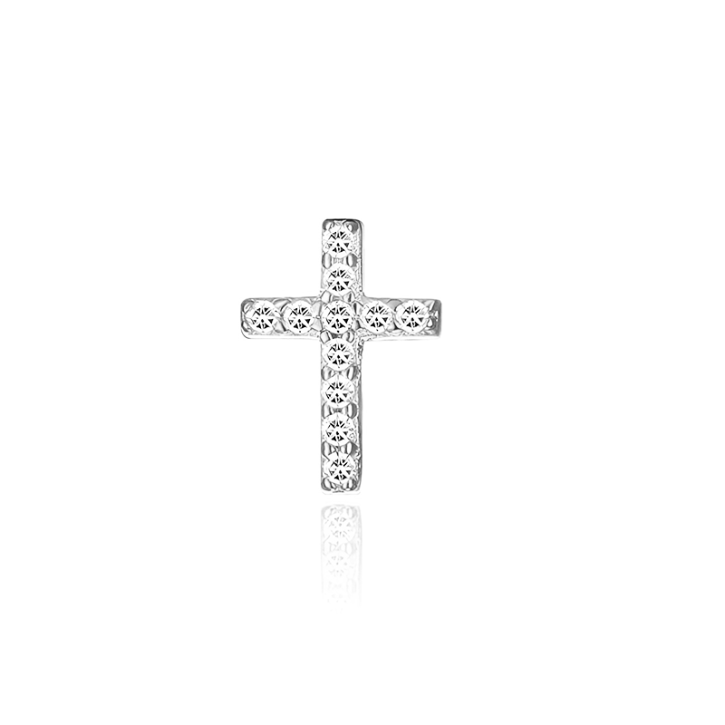 Pendientes Brilli Cruz Plata - (Plata de Ley 925) - Mimiló