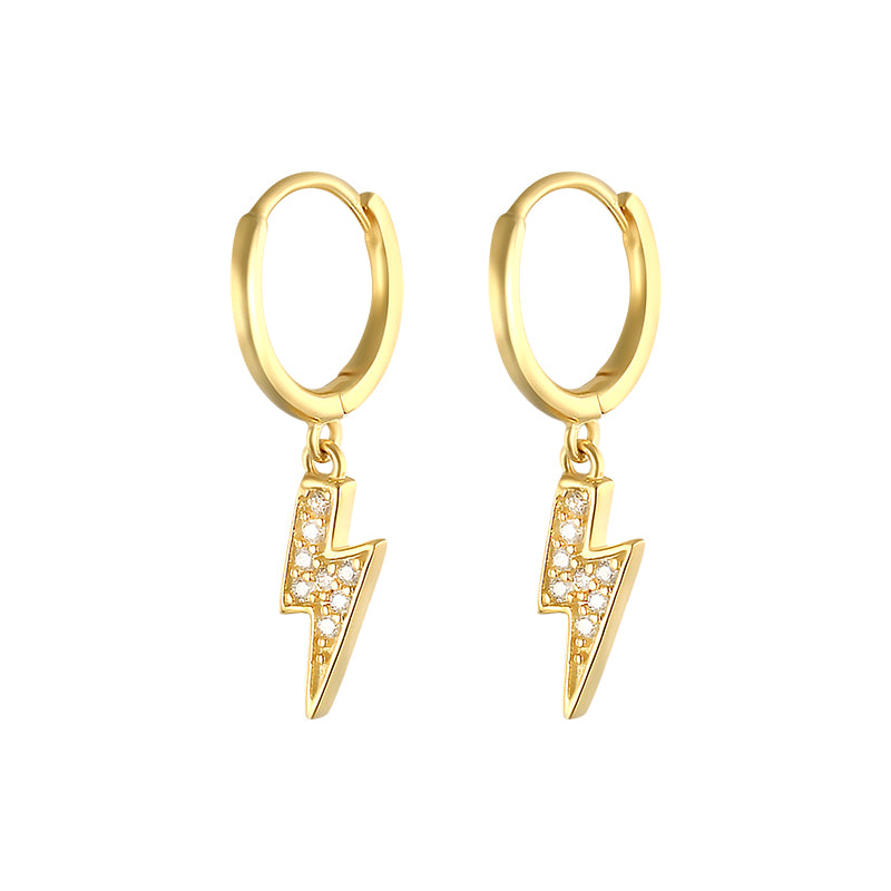 Aros Rayitos Oro - (Plata de Ley 925) - Mimiló