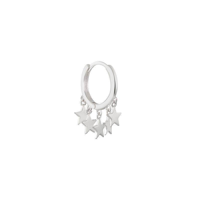 Aros Multi estrella Plata - (Plata de Ley 925) - Mimiló