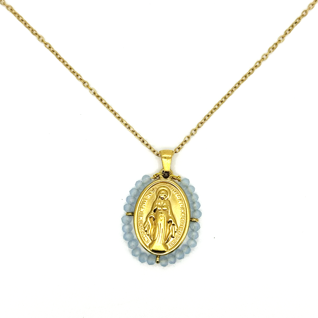 Virgen Milagrosa Grande - (Acero Quirúrgico Waterproof)