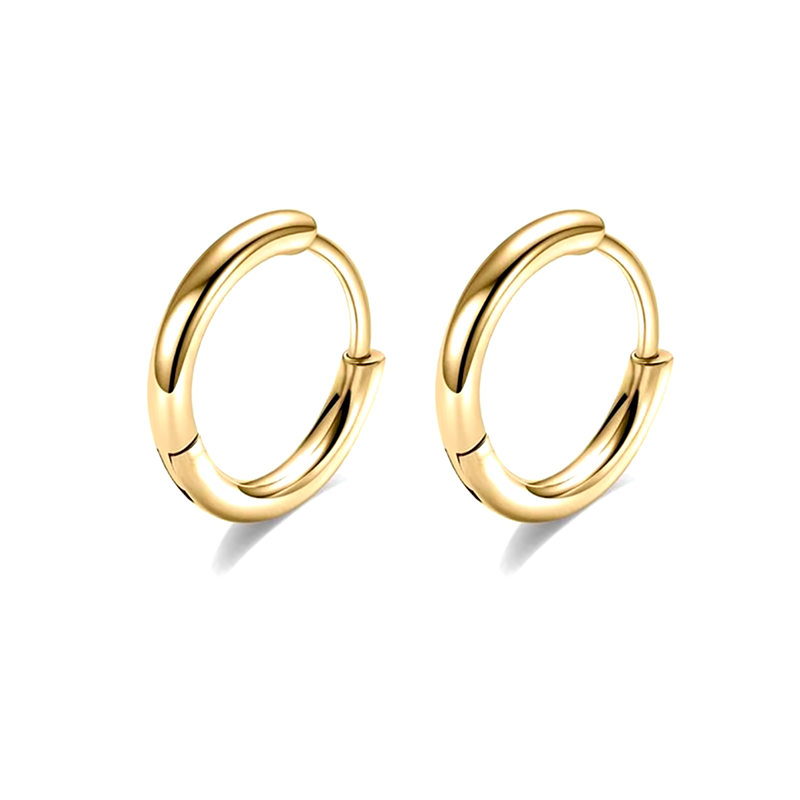 Aritos Plata Gold - (Plata de Ley 925) - Mimiló