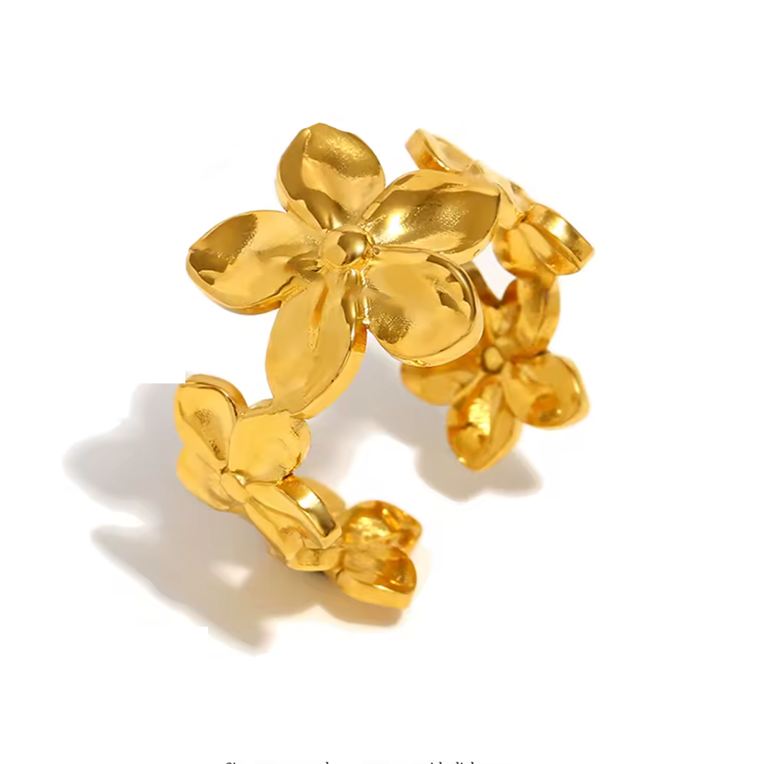 Anillo Rosita - (Acero Quirúrgico Waterproof)