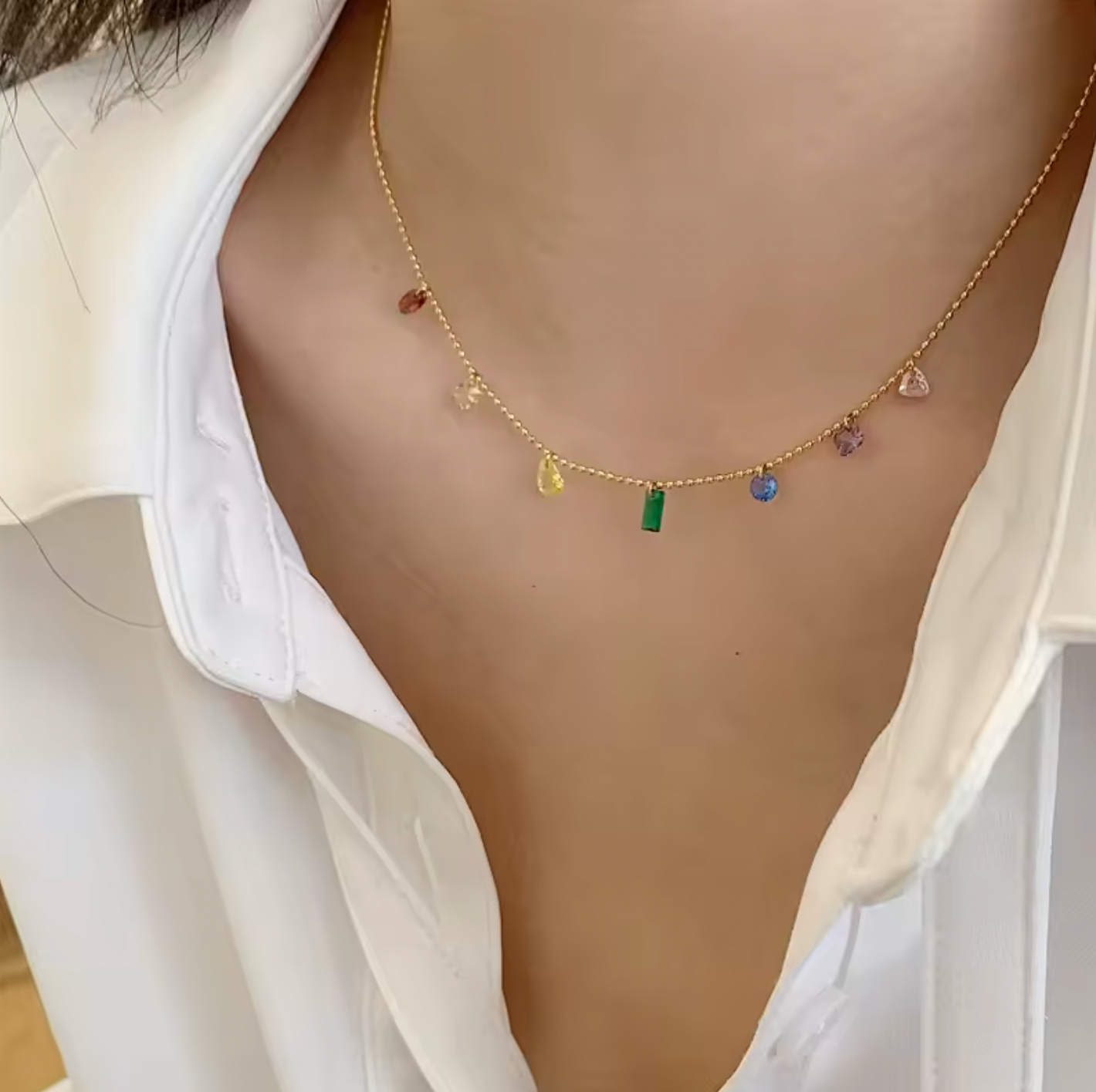 Collar Amanda - (Acero Quirúrgico Waterproof)