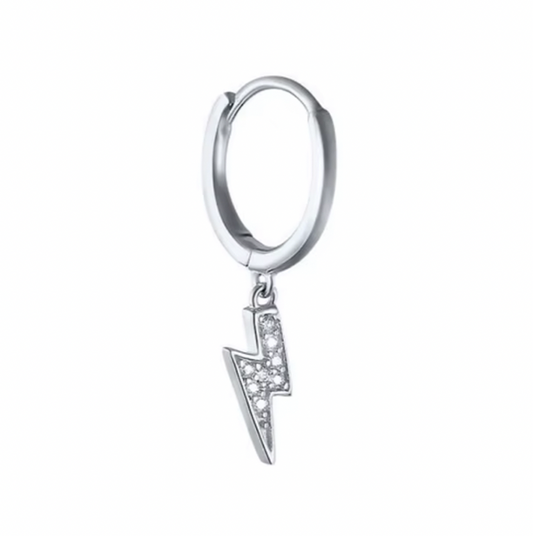 Aros Rayitos Plata - (Plata de Ley 925)