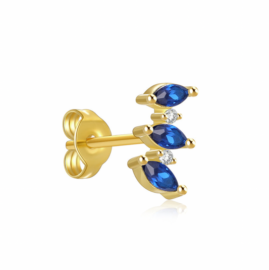 Pendientes Alegra Azules - (Plata de Ley 925)