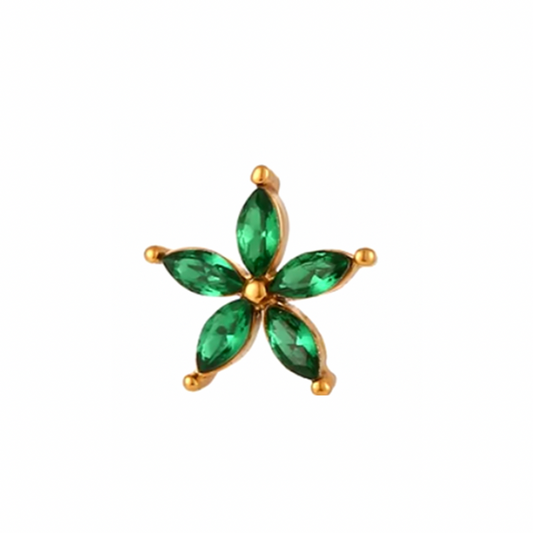 Pendientes Primavera Verdes - (Plata de Ley 925)