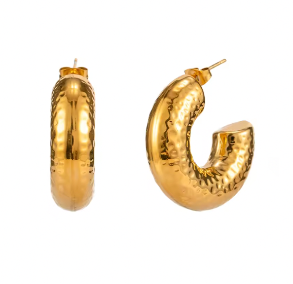 Aros Lara Oro - (Acero Quirúrgico Waterproof)
