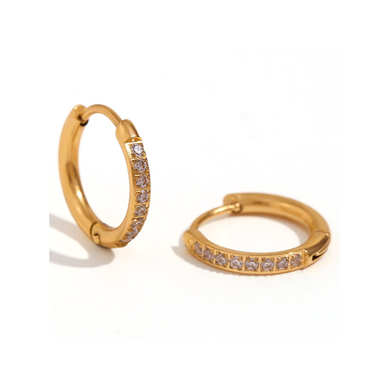 Aros Valentina 14mm Oro - (Acero Quirúrgico Waterproof)