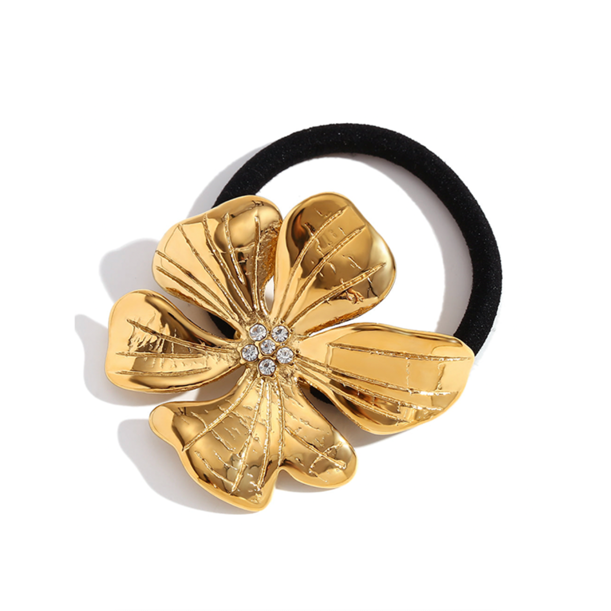 Coletero Flor Oro - (Acero Quirúrgico Waterproof)