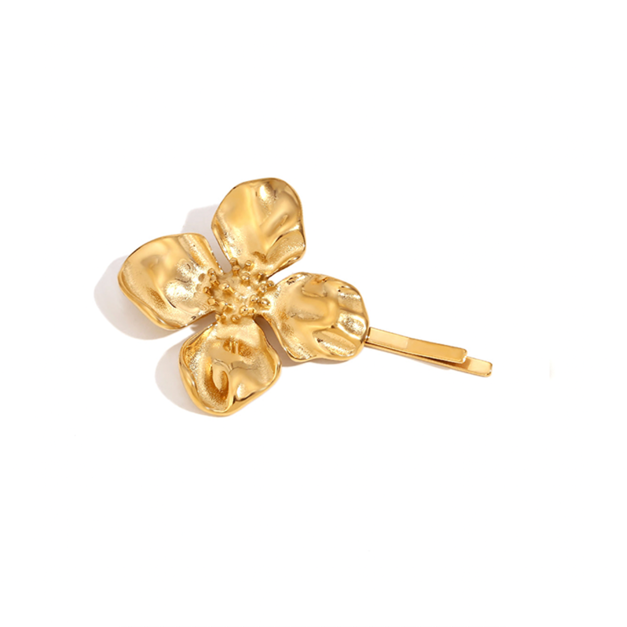 Horquilla Flor Grande - (Acero Quirúrgico Waterproof)