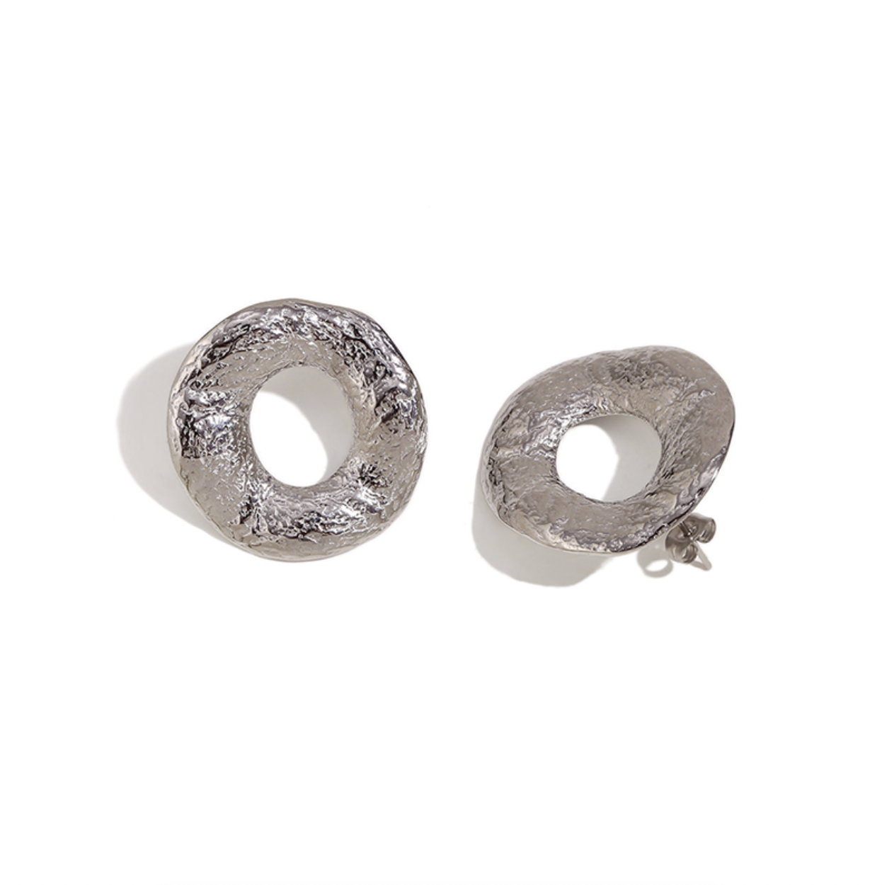 Pendientes Chamonix Plata - (Acero Quirúrgico Waterproof) - Mimiló