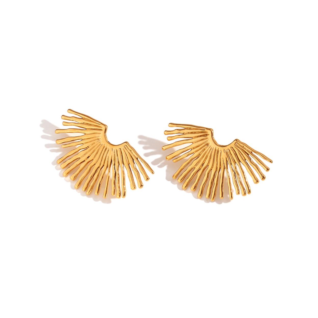 Pendientes Resplandor Oro - (Acero Quirúrgico Waterproof) - Mimiló
