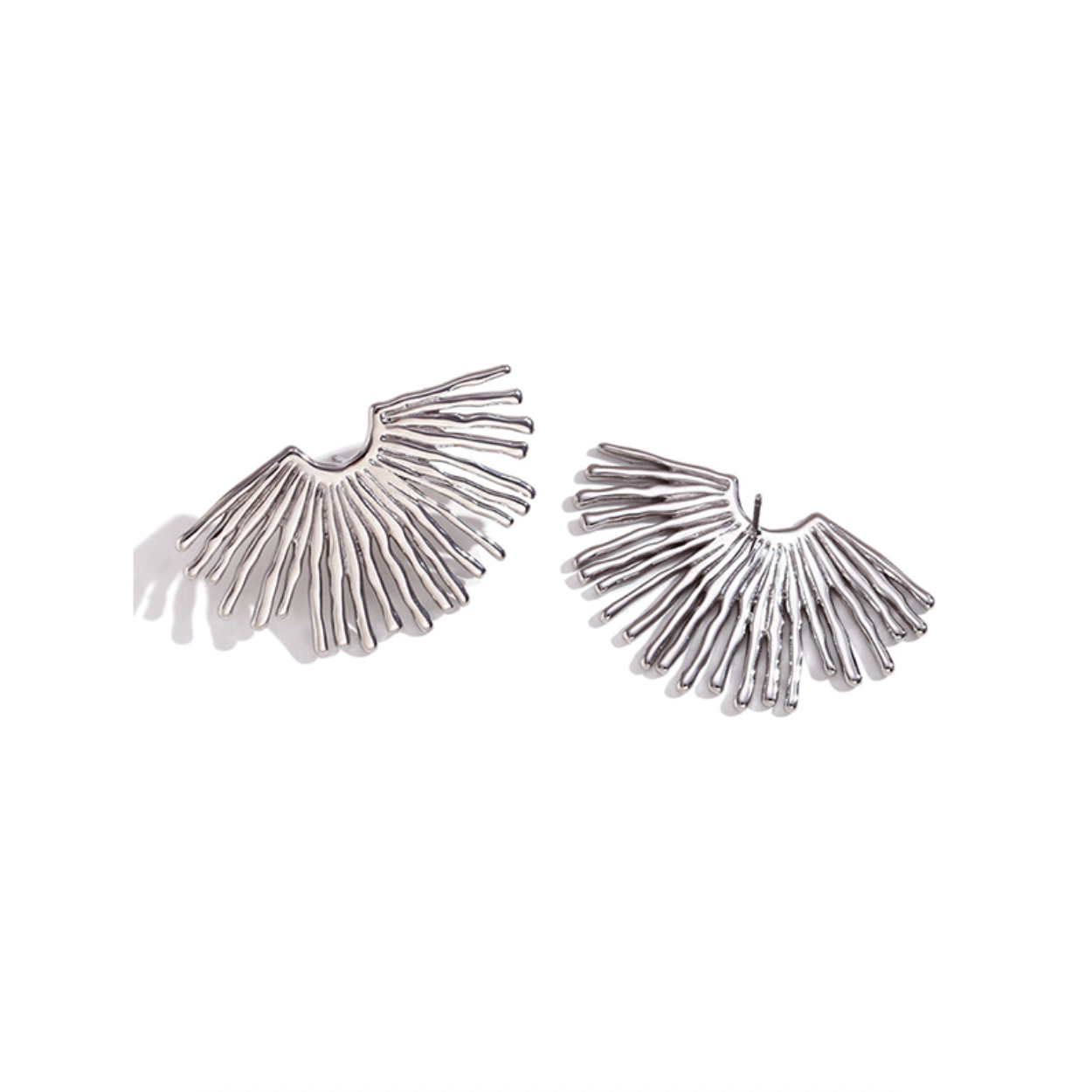 Pendientes Resplandor Plata - (Acero Quirúrgico Waterproof) - Mimiló