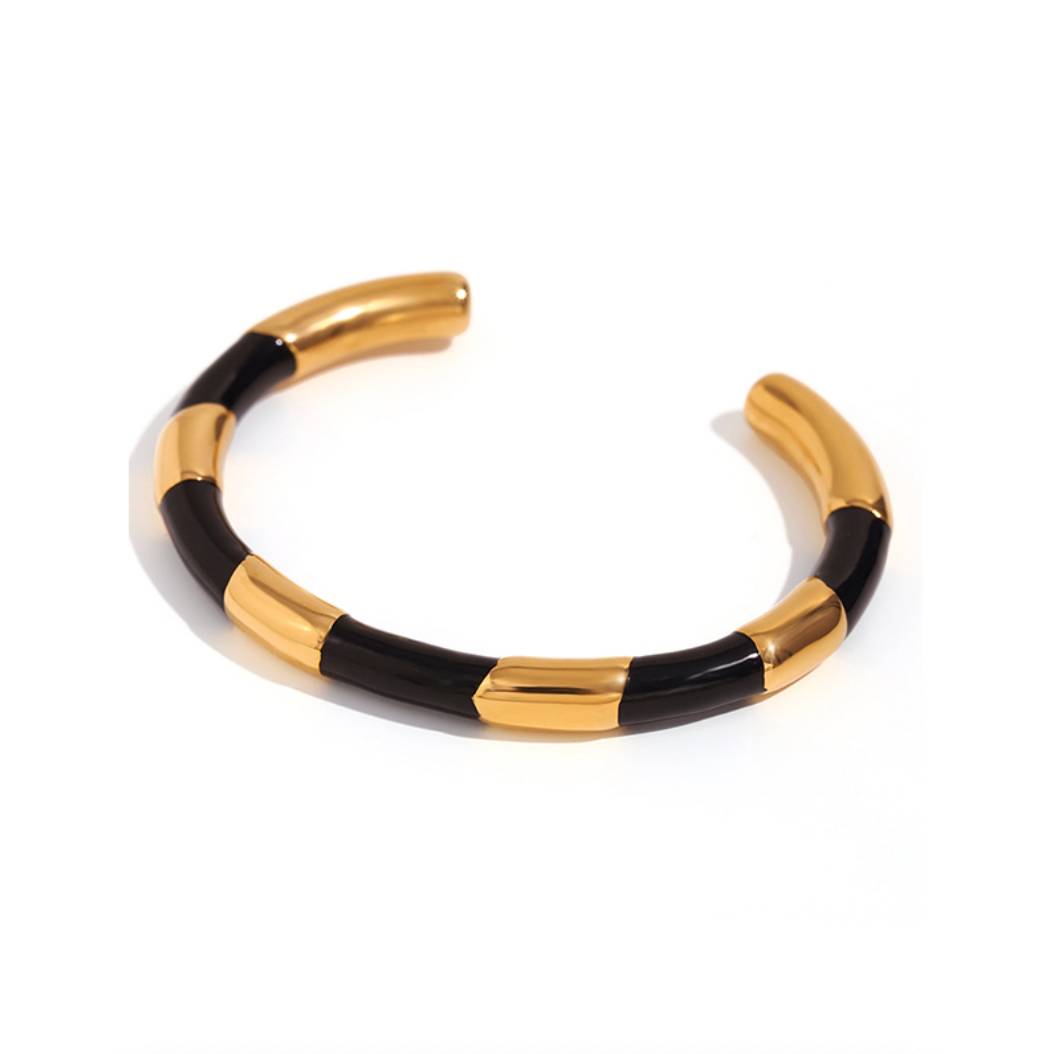 Pulsera Golden Noir - (Acero Quirúrgico Waterproof) - Mimiló