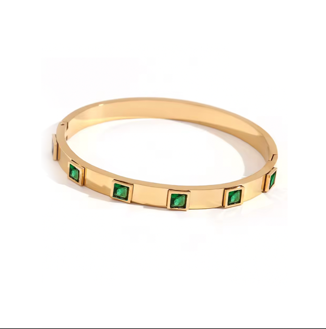 Pulsera Oslo Verde - (Acero Quirúrgico Waterproof)