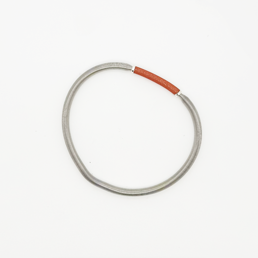 Pulsera Dominó Caucho Colores - (Acero Quirúrgico)