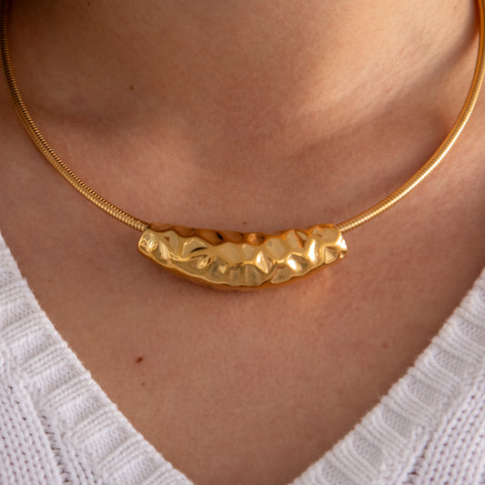 Collar Isla Oro - (Acero Quirúrgico Waterproof) - Mimiló