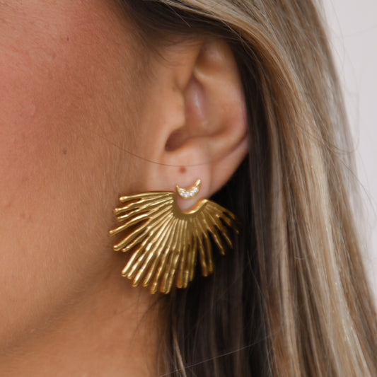 Pendientes Resplandor Plata - (Acero Quirúrgico Waterproof) - Mimiló