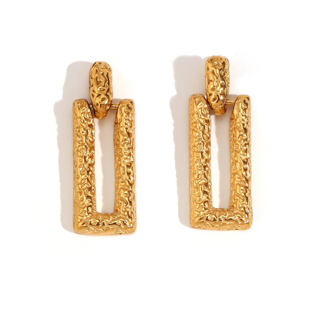 Pendientes Roberta Oro - (Acero Quirúrgico Waterproof)