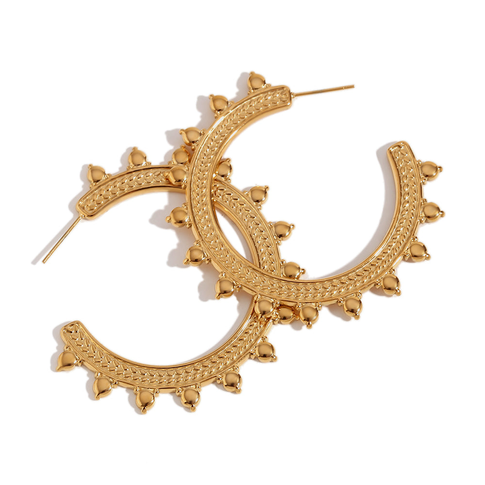 Pendientes África Oro - (Acero Quirúrgico Waterproof) - Mimiló