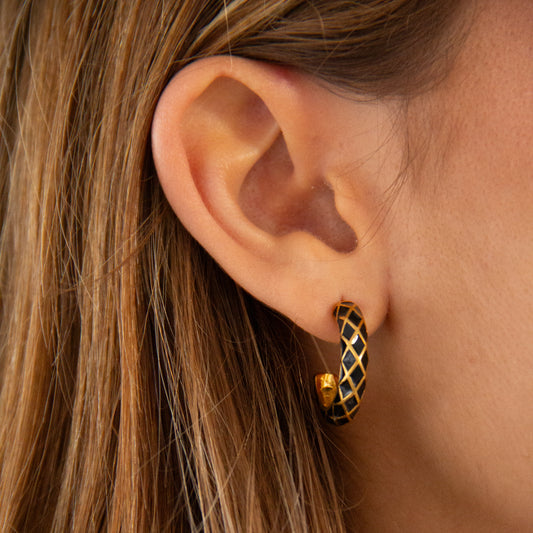 Pendientes Verona Blancos - (Acero Quirúrgico Waterproof) - Mimiló