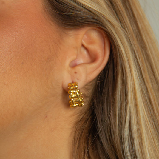 Aros Escala Oro - (Acero Quirúrgico Waterproof) - Mimiló