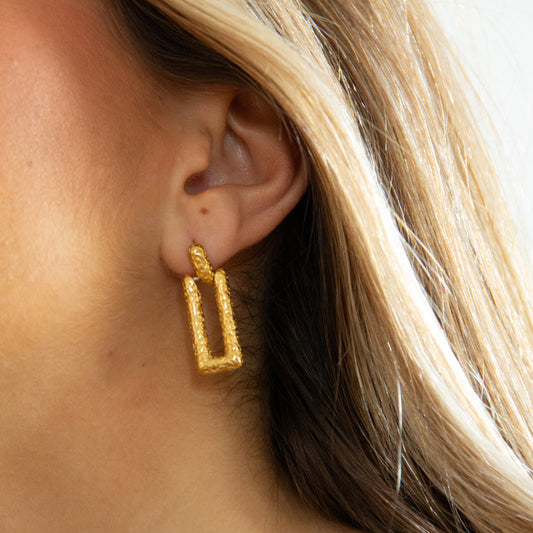 Pendientes Roberta Plata - (Acero Quirúrgico Waterproof) - Mimiló