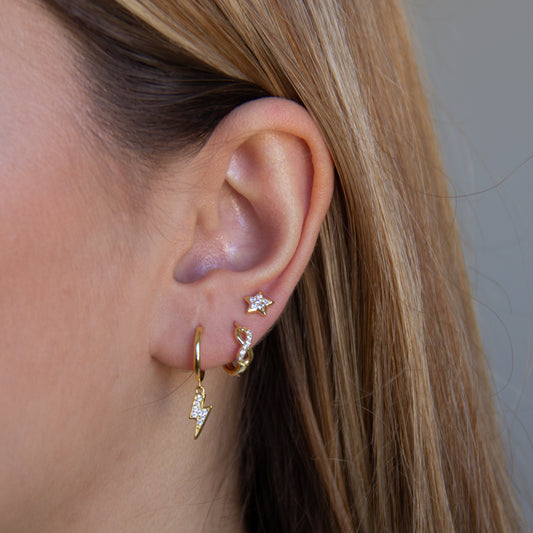 Aros Infinito Oro - (Plata de Ley 925) - Mimiló